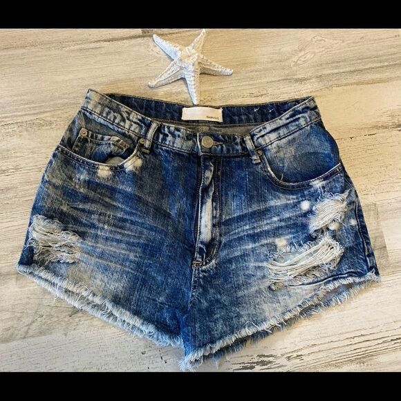 Garage high rise jean Shorts - Picture 6 of 6